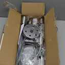 ASGYISA 6-Lights Semi Flush Mount Ceiling Light Fixture Modern Chrome Matte Sputnik Chandelier Farmhouse Ceiling Lighting for Kitchen Bedroom Dining Room Living Room