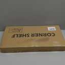 GHWIE Corner Shelf Organizer, 3 Tier Bamboo Kitchen Countertop Rack for Living Room, Office, Bookshelf Display Shelves, Space Saving Storage Shelves, Rustic Brown