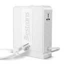 BESTRANS 3000W Step Up Transformer 110v to 220v Converter, Heavy Duty Voltage Converter 110v-120v to 220v-240v with Dual Outlets, Overload Protection & Ultra-Quiet for Home Appliances, Pearl White