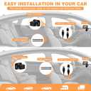 Zacro 1080P Baby Car Mirror Camera for Rear Facing Seat, USB/Type-C Port 4.3" Backseat Headrest Carseat Camera Monitor with HD Night Vision for Baby Safety in Car, 150 Wide View Angle, 360 Rotatable