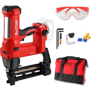 9-Gauge DCFS90 Fencing Stapler Nail Gun Heavy Duty Tools 20 Volt Electric Cordless Depth Adjust Fence Staple Nailer (Without Battery) for Wooden Stakes Farm Tool Fencing