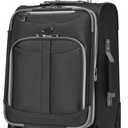 Olympia Tuscany 21 Inch Expandable Spinner Airline Carry-On Upright,Black,One Size