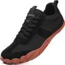 UBFEN Sneakers Barefoot Shoes for Womens Mens Minimalist Trail Running Hiking Comfortable Walking, Size 39 (Z Black)