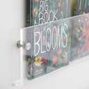 2-Pack Acrylic Magazine Holder Vinyl Records Holder, Display Floating Bookshelves Wall Mounted, Nursery Book Shelves Wall Decor Hanging Magazine Holder for Waiting Room, Living Room, Office, 24 Inch-2Pack