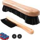 Billiard Pool Table Brushes for Rail Cleaning - Bonus Cue Chalk Cubes and Pool Table Spot Dot Stickers