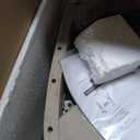 Furniture of America Selyra Modern Solid Wood Counter Height Chairs Set of 2 with Curved Wood Back, Comfortable Upholstered Seating for Dining Room, Home Kitchen, White Oak