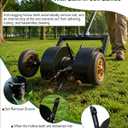 Rolling Lawn Aerator, Manual Lawn Aerator Roller Tool with Wheels