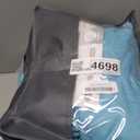 PERFEMET 5 Pcs Full Size Bedding Set for Girls Teal Blue Pom Pom Cute Bed in A Bag for Kids Teen Soft All Season Fluffy Boho Solid Bedding Comforters with Sheet Set(Teal Blue, Full)