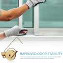 Gatuida 4pcs Sliding Screen Door Rollers, Iron Ball Bearing Tension Wheels for Smooth Glide Home Window Screen Replacement Accessories