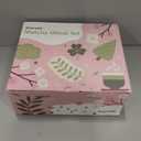 Artisan Ceramic Matcha Set, 7Pcs Japanese Matcha Whisk Kit with Playful Pink Glaze Bowl, Bamboo Chasen & Sifter - Elegant Tea Ceremony Gifts for Women, Premium Home Essentials (Pink)