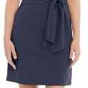 Donna Morgan Women's Tie Front Crepe Dress, Size 18