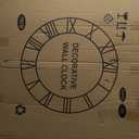 LEIKE Large Wall Clocks with Night Light Battery Operated,Silent Non Ticking,Rustic Modern Big Wood Clock for Living Room, Bedroom,Kitchen,Farmhouse,Office,Home Decor-30 Inch(Black-Arabic Number)