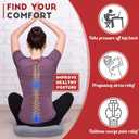 Stuffed Donut Pillow Seat Cushion | for Tailbone and Coccyx Pain, Hemorrhoids, Bed Sores, Pregnancy, Prostate, Surgery Recovery, Sitting Pressure Relief, for Home, Office and Car (Grey)