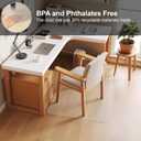 Office Chair Mat for Hardwood Floor,20"X24" Smooth Glide Slip Resistant Desk Chair Mat Hard Wood Floor Protector,Stay in Place Plastic Computer Chair Mats for Rolling Office Chairs Not for Carpet