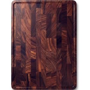 Large Walnut Wood Cutting Board for Kitchen, End Grain Chopping Boards, 20"L x 16"W