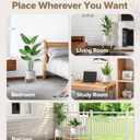 Plant Stand Indoor Adjustable, Metal Modern Indoor Plant Stand, Heavy Duty Plant Stands Outdoor Corner, Stable Plant Holder, Fits 8 to 12 Inches Pots, White, 1 Pack, Pot & Plant Not Included