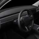 Dash Wrap Front Door Panel Trim for Tesla Model Y and Model 3 2020 2021 2022 2023 Dashboard Cover(Matte Black)