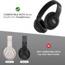 Studio Pro Headphone Ear Pads, Replacement Earpads/Cushions for Beats Studio Pro, with Premium Protein Leather, Resilient Memory Foam, Added Thickness