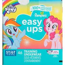 Pampers Training Pants Easy Ups Girls & Boys Size 5T6T, 46 Count, Peppa Pig Potty Underwear 