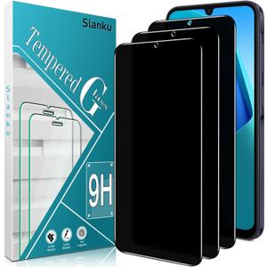 Slanku [3 Pack Privacy Screen Protector for Samsung Galaxy A26 5G Tempered Glass Film, Anti-Spy, Case Friendly, 9H Hardness