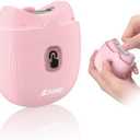 Electric Nail Clipper, Automatic Nail Clipper with 2 Speeds, Rechargeable Nail Clippers with Light, Electric Nail Clippers Nail File Fingernail Trimmer Safety for Babies Kids Adults Seniors Weak Hands