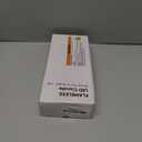 Homemory Real Wax LED Flameless Taper Candles with Timer, Dripless Fake Candlesticks with 3D Flickering Flame, 9.6 Inches White Window Candle for Fireplace Christmas Halloween