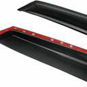 Tape-On Window Visors 4-Piece Compatible with 2023-2025 Honda Accord JDM 3D Wavy Mugen Style Sun Rain Guards Shield Shade Smoke