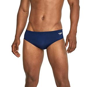 Speedo Men's Swimsuit Brief Eco ProLt Solid Adult Size 36,  Solid Speedo Navy