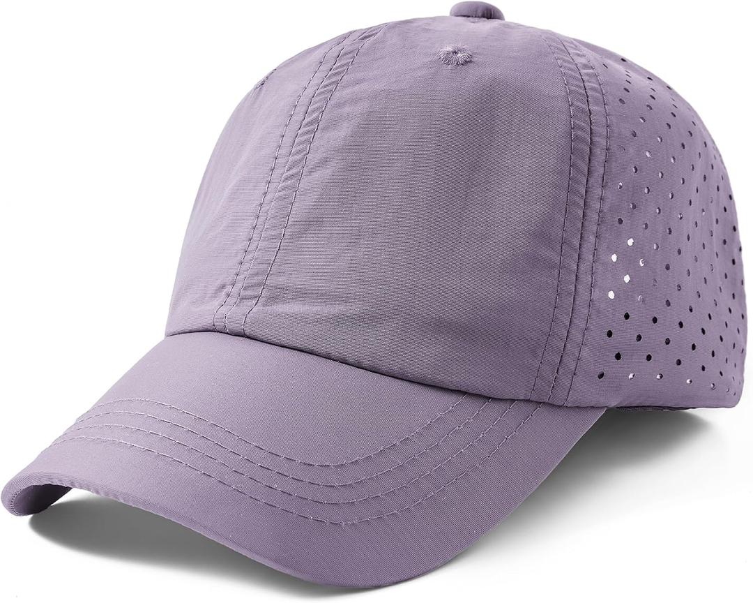 Jastore Kids Sun Hats for Girls Boys Quick Drying Baseball Cap Lightweight Sun Protection Hat for Outdoor Activity (3-6 Years, Purple)