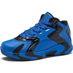 SHAQ Devastator 2.5 Kids Basketball Shoes for Boys and Girls, High Top Youth Boys Sneakers - Medium Blue/ Black, 5 Big Kid