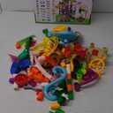 JOYIN 236Pcs Glowing Marble Run with Motorized Elevator- Construction Building Blocks Toys with 30 Glow in The Dark Plastic Marbles, STEM Toy for Boys and Girls Gift for Christmas