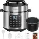 Electric Pressure Cooker 6 Qt, 9 Functions Programmable Instant Pot with IMD Touchscreen, Rice Cook, Slow Cook, Steam, Saut, Warm, 16+ Safety Features, 1000W Silver