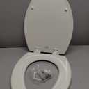 Bemis 1500EC Durable Wood Toilet Seat with Easy Clean Hinges, Made in USA, Elongated, Biscuit