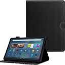 DTangLsm for Kindle Fire 11 Case (13th Generation, 2023 Release) Fire Max 11 Case, Slim Fit PU Leather Folding Stand Cover for Amazon Fire Max 11 Tablet Case with Pen Holder, Auto Wake/Sleep, Black