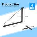 4 Pack Container Shelf Bracket, Shipping Container Brackets with 18.98"(D) x13.58(H), Cargo Container Shelving Bracket, Shipping Container Shelf Brackets Easy to Hang and Remove