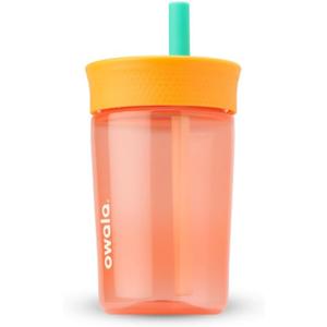 Owala Kids Insulation BPA-Free Plastic Tumbler with Spill Resistant Flexible Straw, Easy to Clean, Kids Water Bottle, Great for Travel, Dishwasher Safe, 15 Oz, Orange and Peach (Watermelon) Owala Kids Insulation BPA-Free Plastic Tumbler with Spill Resistant Flexible Straw, Easy to Clean, Kids Water Bottle, Great for Travel, Dishwasher Safe, 15 Oz, Orange and Peach (Watermelon)