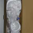 AQUABAR High Pressure Square 3-way Luxury Spa Combo System with Adjustable 18" Extension Arm for Easy Reach & Mobility - Use 7.5" Rain & Handheld Shower Head Separately or Together/All-Chrome Finish