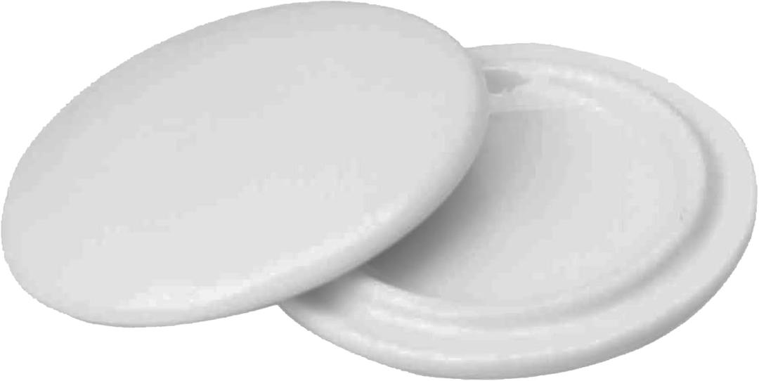 2 Pieces Reusable Mug Lids for Ceramic Mugs, 11 Ounce White Ceramic Cup Lid, Drink Cover for Outdoors, Cup Cover to Keep Warm, Fits Mug with Outside Diameter 3.25 Inch, Best for Hot and Cold Beverage