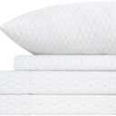 4-Piece Printed Sheet Set - Full/Twin| 17" Extra Deep | Cool, Crisp, Breathable Bed Sheets - Brushed for Softness (Maise Geo, Twin XL)