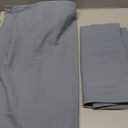 MIULEE Decorative Linen Euro Sham Pillow Covers 24x24 Blue Grey Boho Farmhouse Neutral Couch Throw Pillows for Bed Pack of 2 Accent Coastal Modern Pillowcase Summer Sofa Livingroom Home Decor