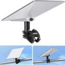 Starlink Mini Mount Kit for RV, Boat, Camper, Ladder & Guardrail - CNC Aluminum Alloy Adjustable Clamp (0.79"-1.38" Pipe Diameter) - Universal Pipe Adapter Compatible with Starlink mini