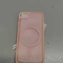 LATVIN for iPhone SE Case 2022(3rd)/2020(2nd), iPhone 8/7 Case, Magnetic Phone Cover, Compatible with MagSafe, Military Grade Protection, Translucent Matte Back, Pink