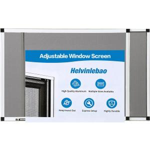 Expandable Window Screen， 15" H x 21"-40" W Adjustable Screen Replacement