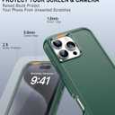 for iPhone 16 Pro Max Case with Holster Belt Clip and Tempered Glass Screen Protectors, Heavy Duty Protective Shockproof Rugged Hard Phone Cover for iPhone 16 ProMax 6.9inch, Green