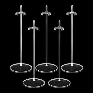 5PCS Acrylic Doll Stand Display Holder, Ideal Doll Display Stand Support with Adjustable Waist Clip for 11 to 13 Inch Tall Dolls