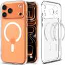 Spigen for iPhone 17 Pro Case, Ultra Hybrid MagFit [TPU Covered Camera Control] [Anti-Yellowing] [Compatible with Magsafe] - Frost Natural Titanium