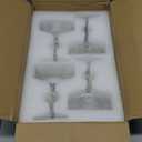 4 Pcs Ribbed Coupe Glasses, 10 oz Large Vintage Martini Glass Set, Unique Margarita Glass, Classic Cocktail Galssware, Ribbed Bar Drinking Glasses Set for Cocktail, Wine, Champagne, Espresso & Gift