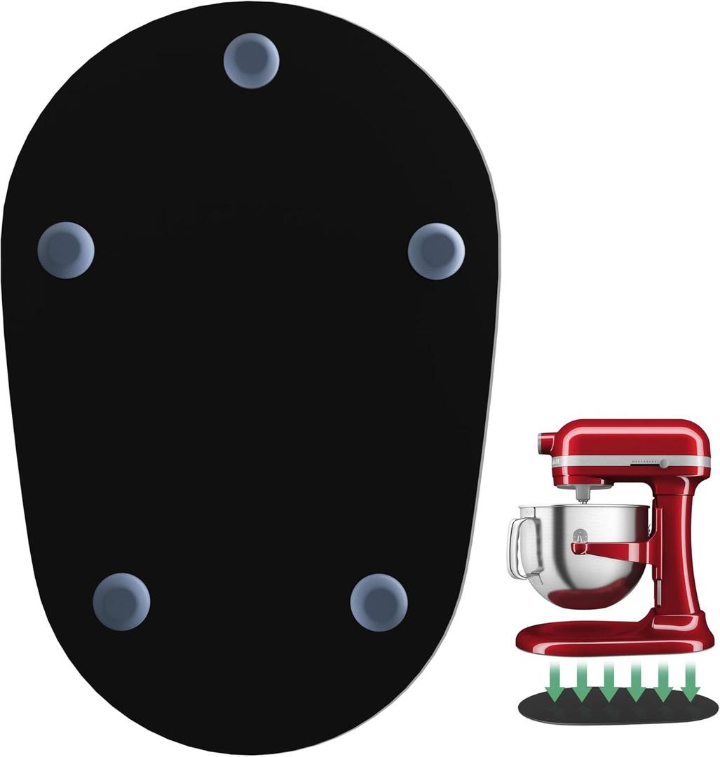 Sliding Mat Compatible with KitchenAid 5-8 Quart Bowl-Lift Stand Mixer, Acrylic Mixer Slider Mat for Kitchen Aid Stand Mixer, Slider Pad for Kitchen Appliances