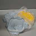 Glass Soup Containers with Lids 32 oz, 4 Cup Glass Storage Containers, Tall Borosilicate Glass Food Storage Containers for Lunch, Ice Cream, Travel and Deli, Soup Freezer Safe Containers with Lids (Multicolor)