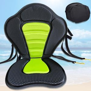 Universal Kayak Seat with High Back Support Padded Canoe Seat with Adjustable Straps & Detachable Storage Bag, Comfortable Backrest for Fishing, Boats, Paddleboards, Kayaks & SUPs